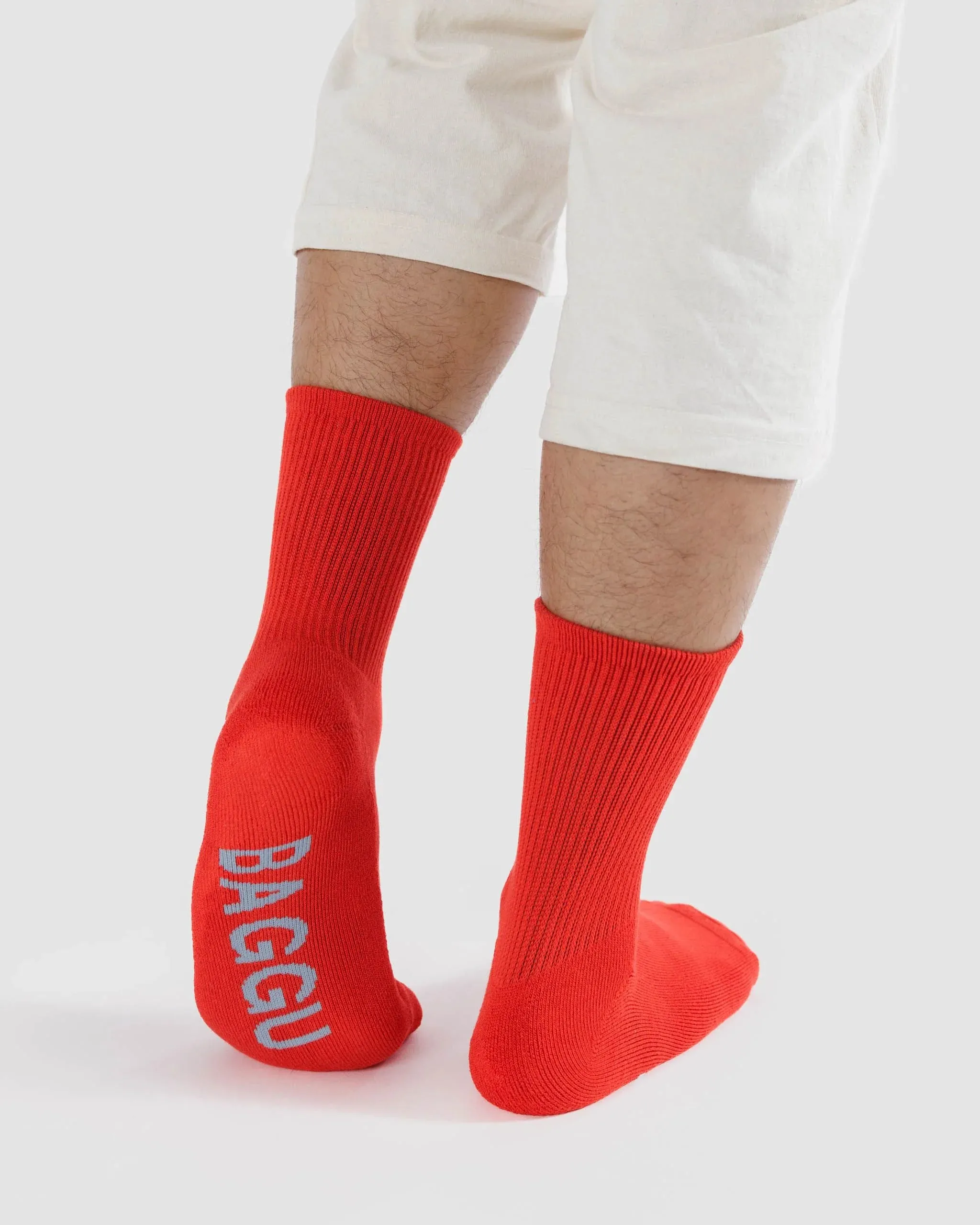 Baggu - Ribbed Sock | Candy Apple