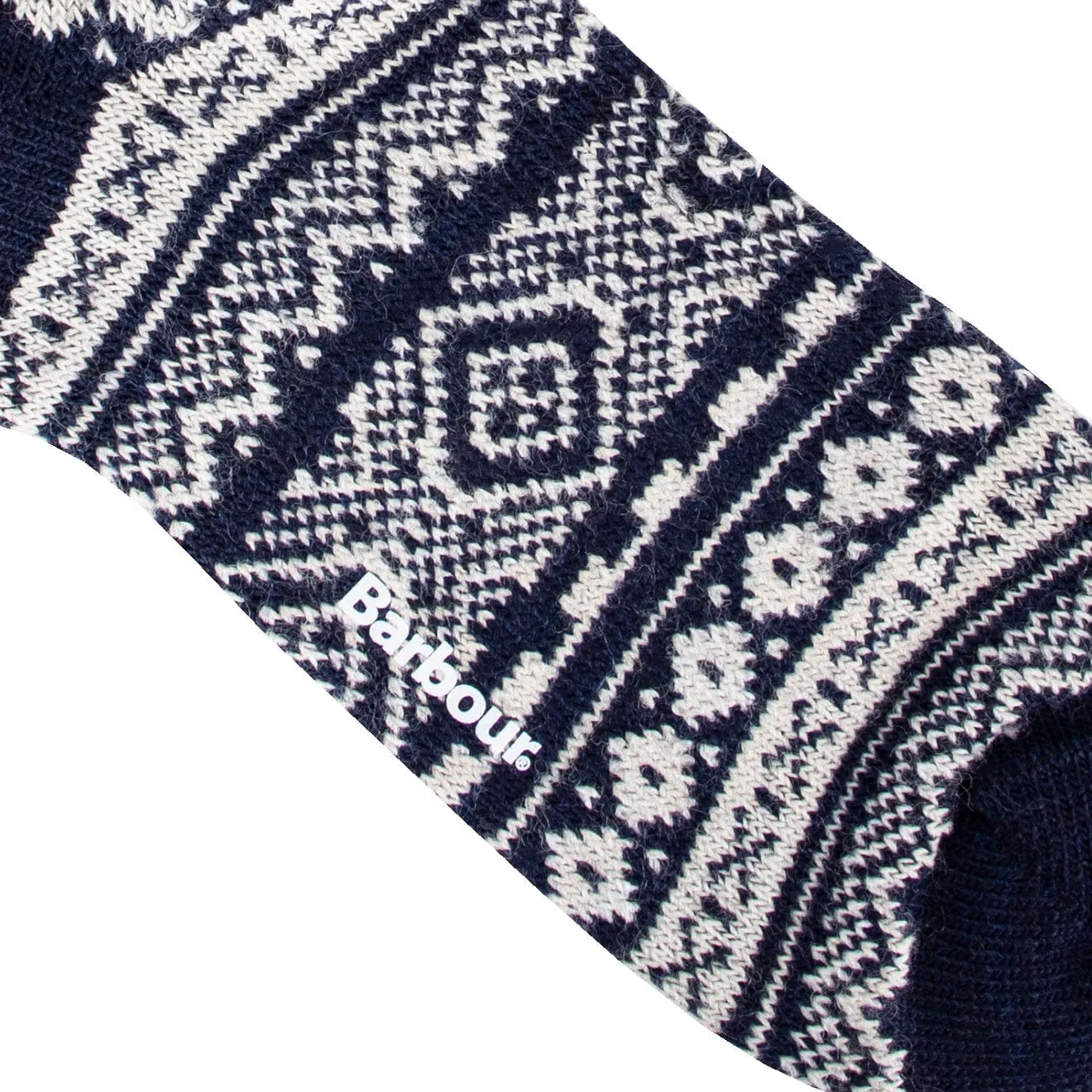 Barbour Fairisle Sock Navy