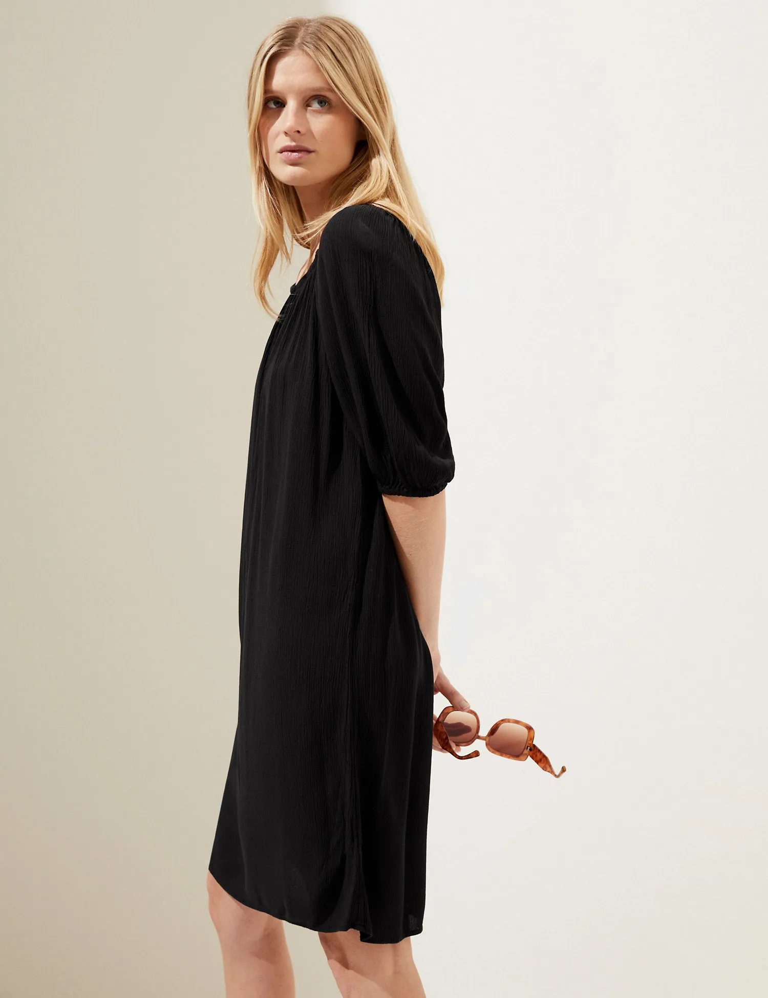 Bardot Knee Length Shift Dress