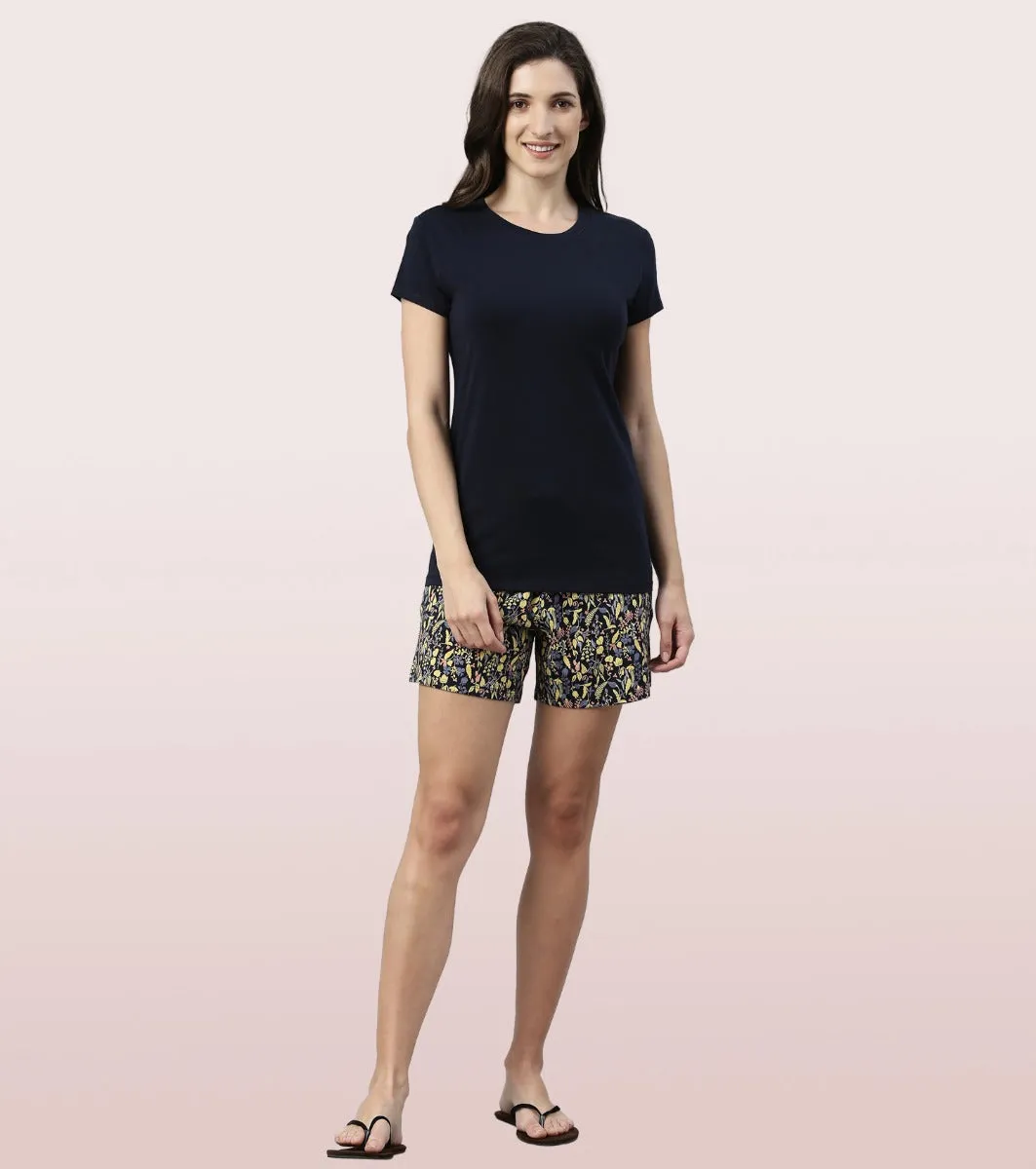 Basic Shorts | Mid-Thigh Length Jersey Shorts With Pockets