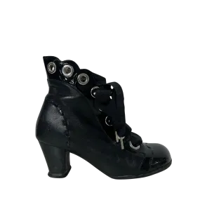 Black Chunk Heel Ankle Boot 7