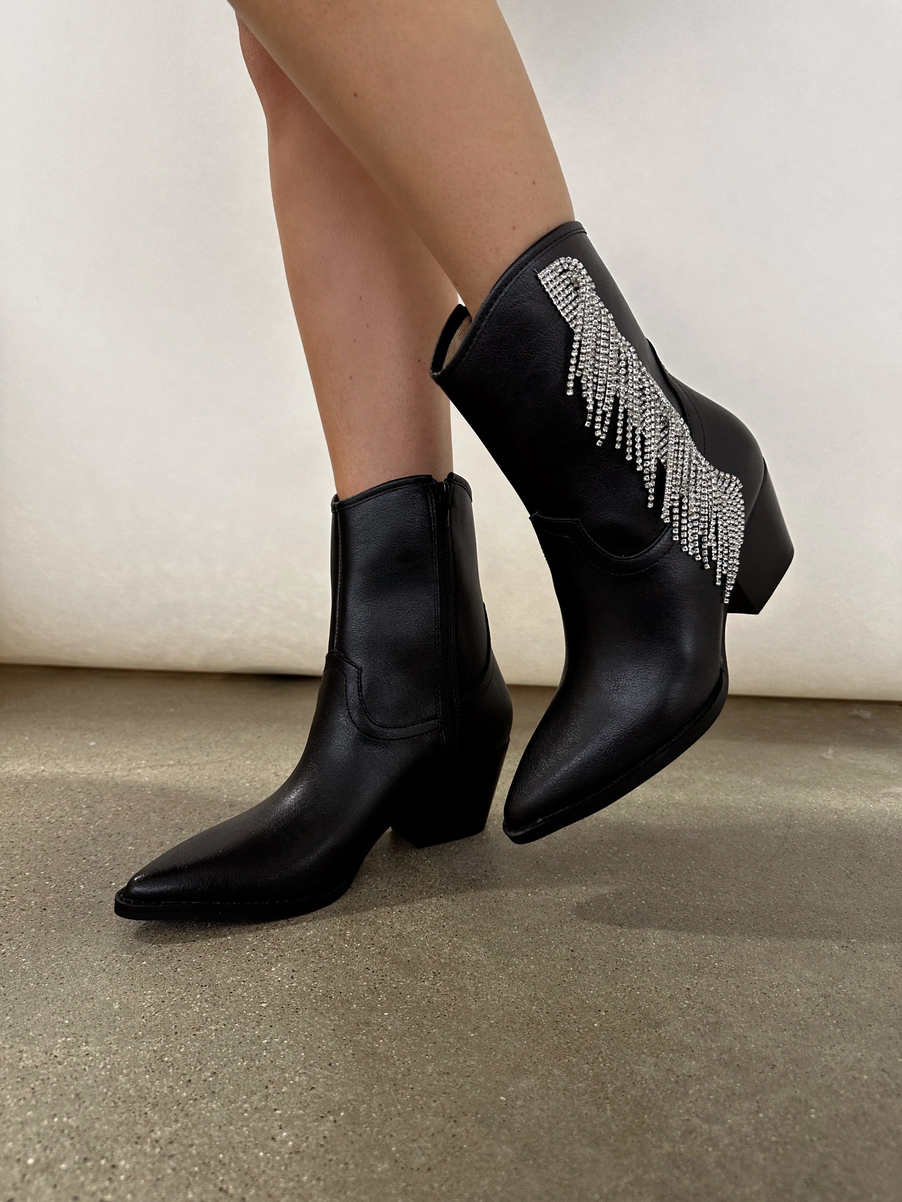 Black Glitz And Glam Boot