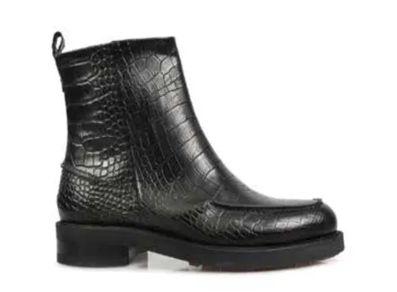 Bocking Black Croc Leather Boot