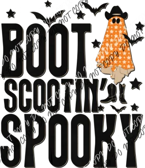 Boot Scootin Spooky Ghost DTF Transfer