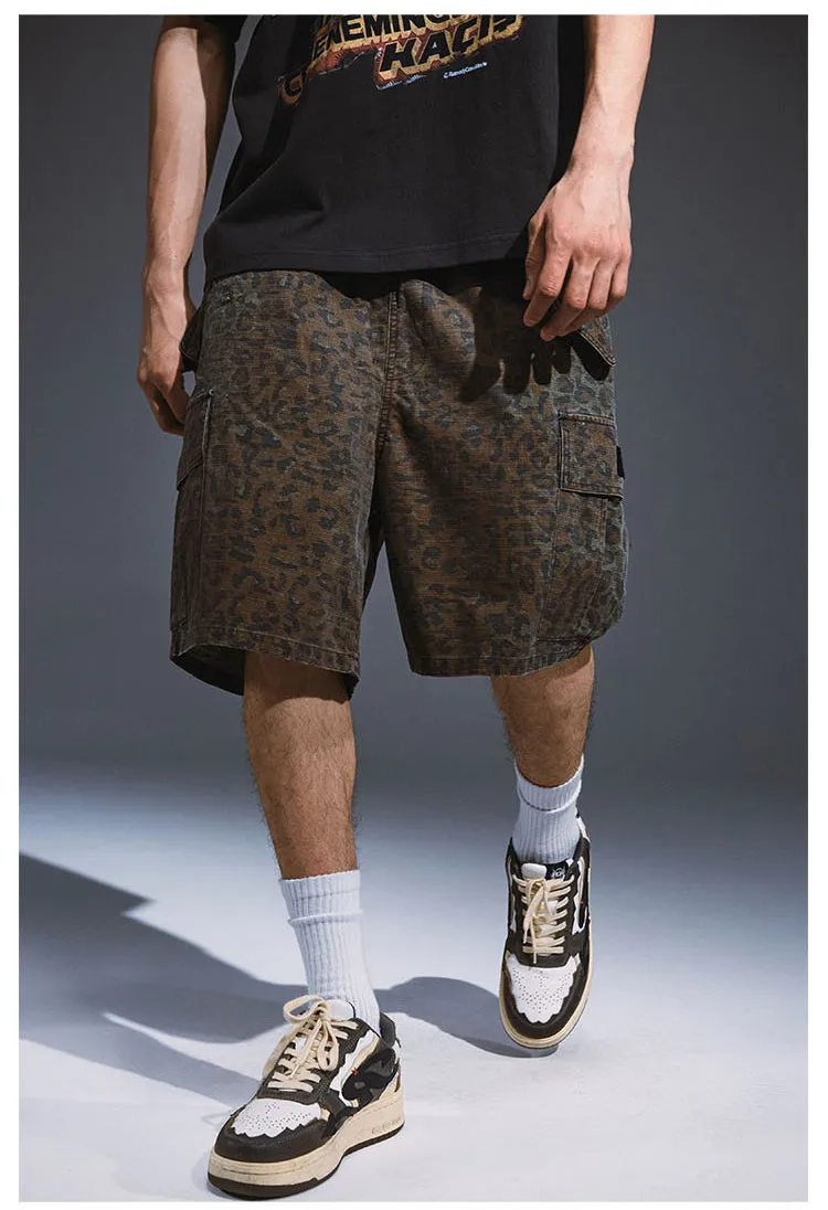 Camouflage Cargo Knee Shorts