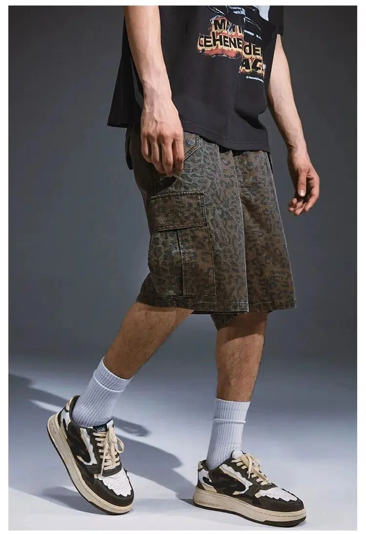 Camouflage Cargo Knee Shorts