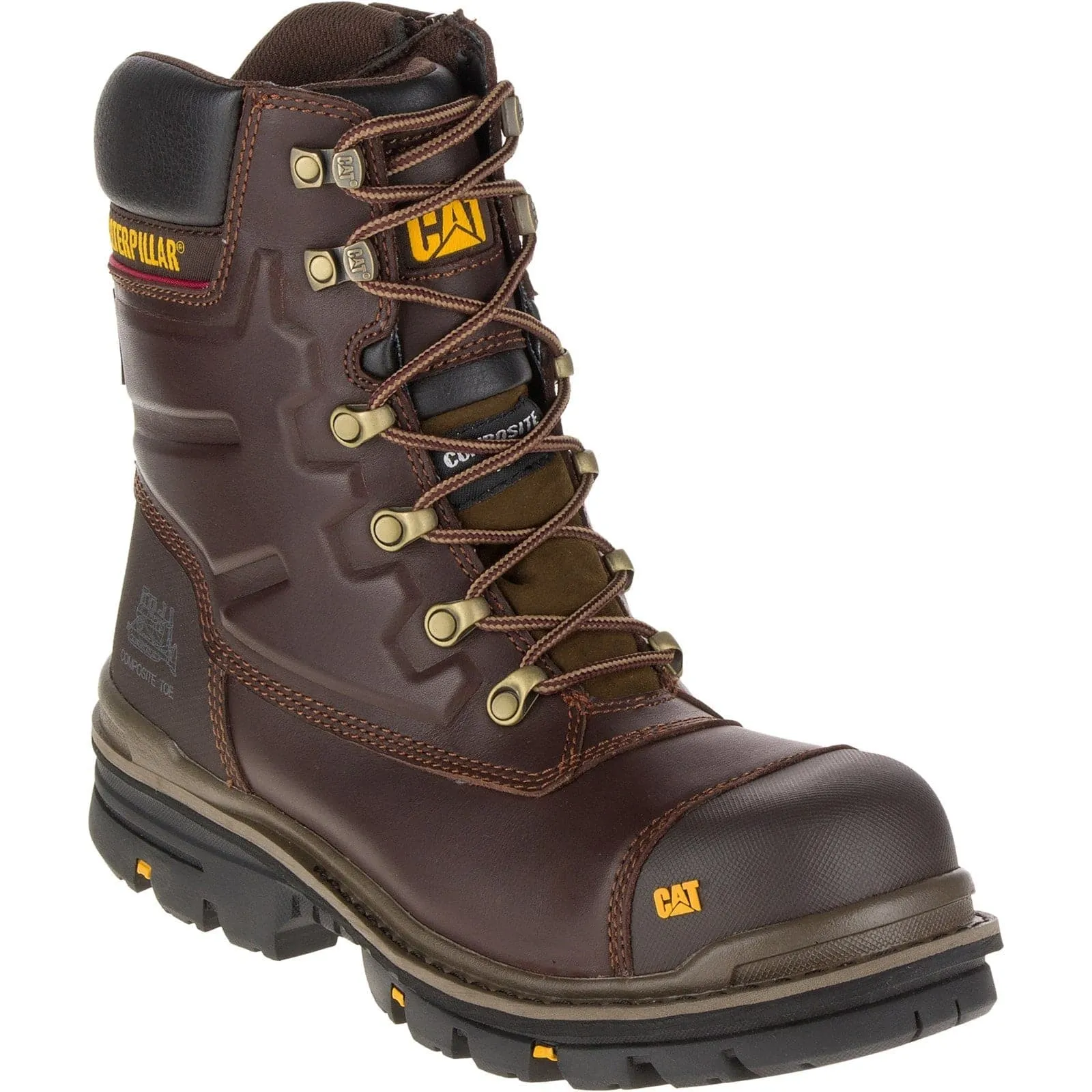 Caterpillar CAT Premier High Leg Combat Safety Work  Boot - Side Zip