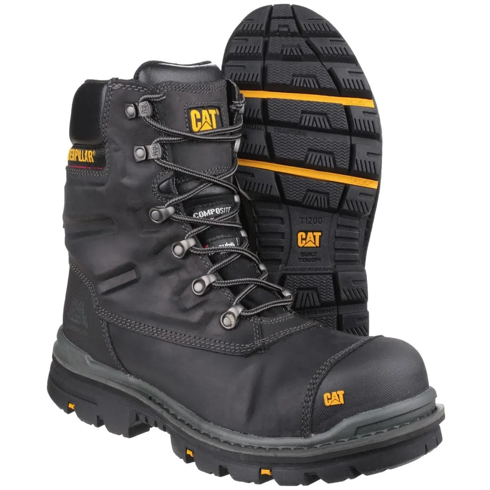 Caterpillar CAT Premier High Leg Combat Safety Work  Boot - Side Zip