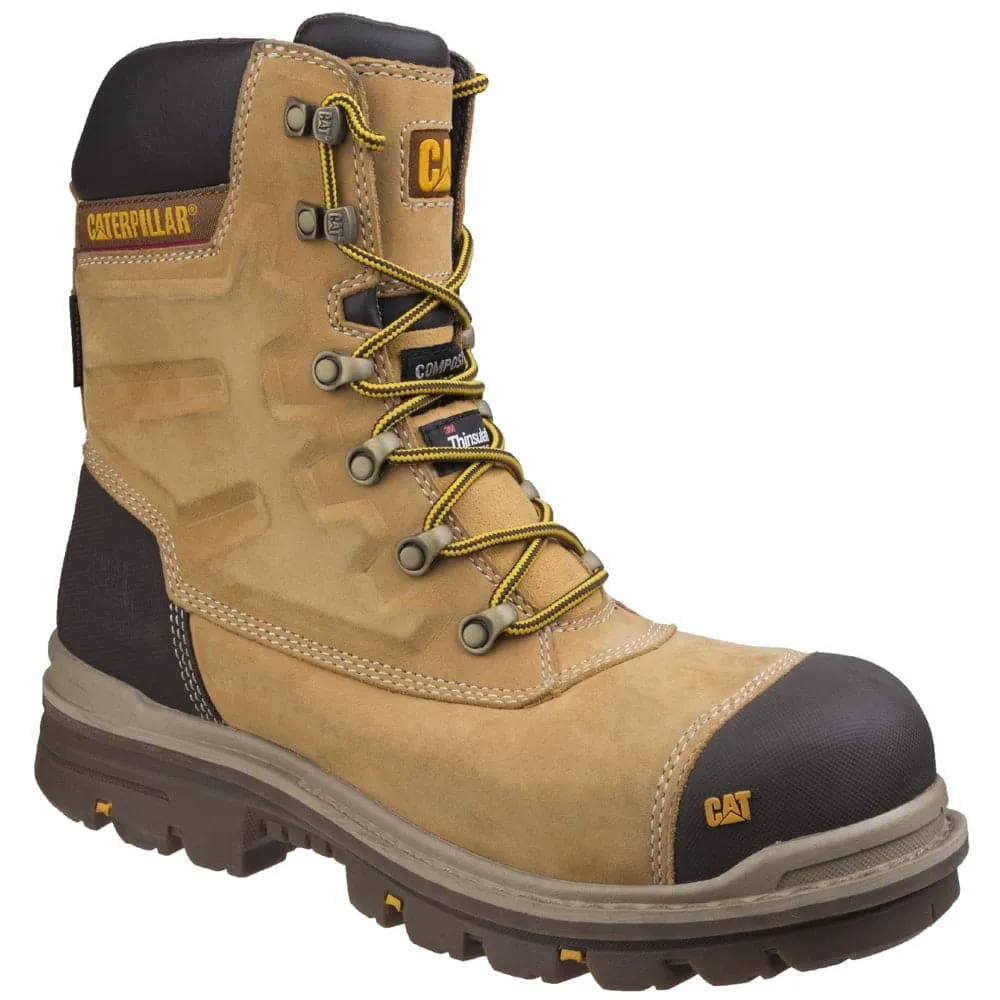 Caterpillar CAT Premier High Leg Combat Safety Work  Boot - Side Zip