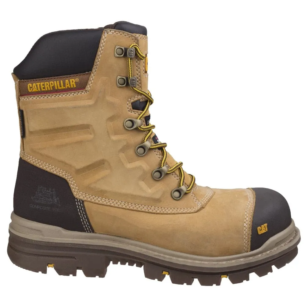 Caterpillar CAT Premier High Leg Combat Safety Work  Boot - Side Zip