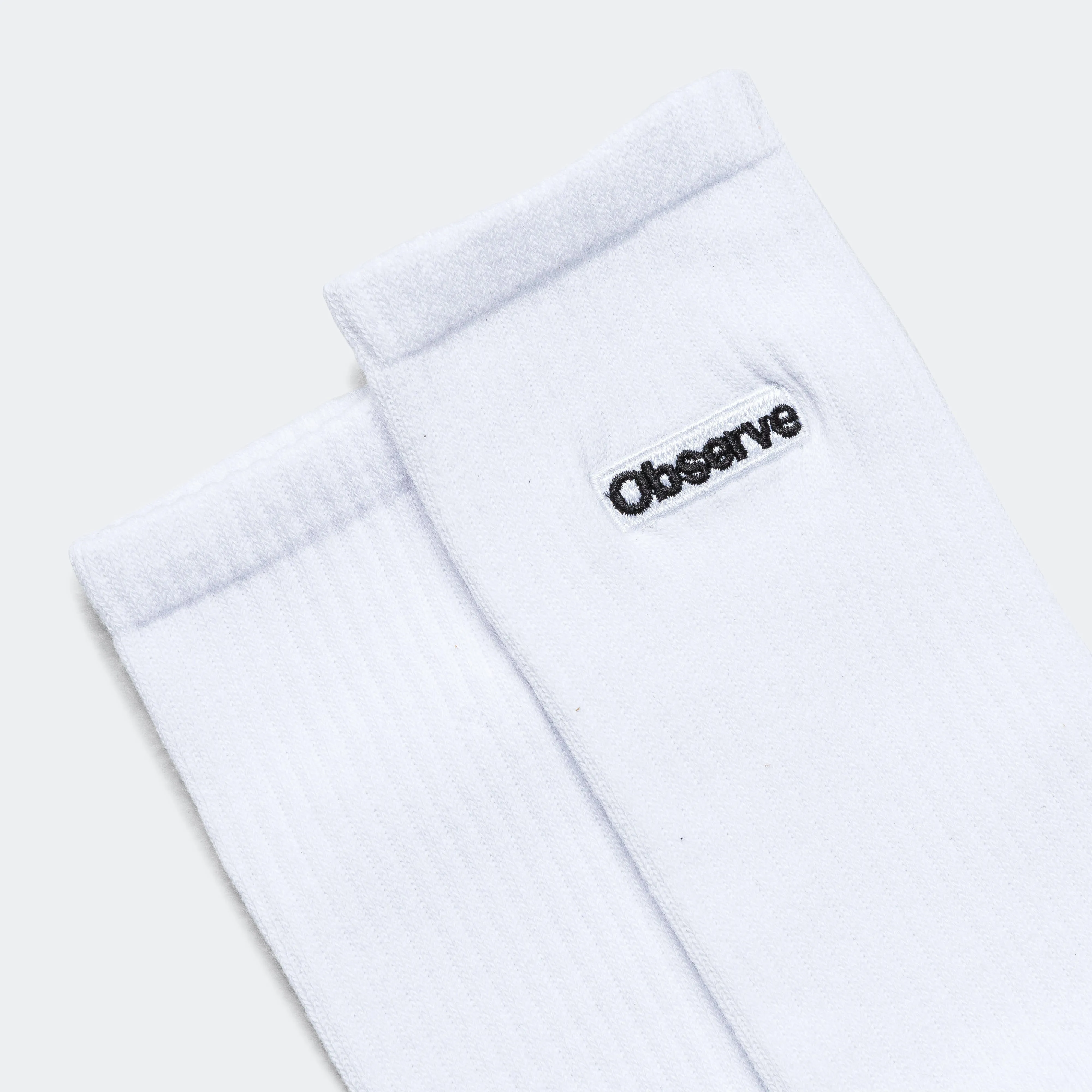 Classic Logo Crew Sock - White