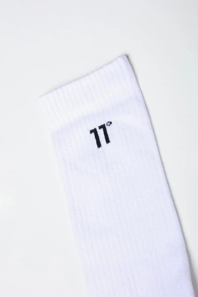 Core Logo Sock - White