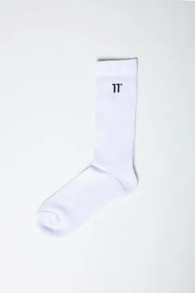 Core Logo Sock - White