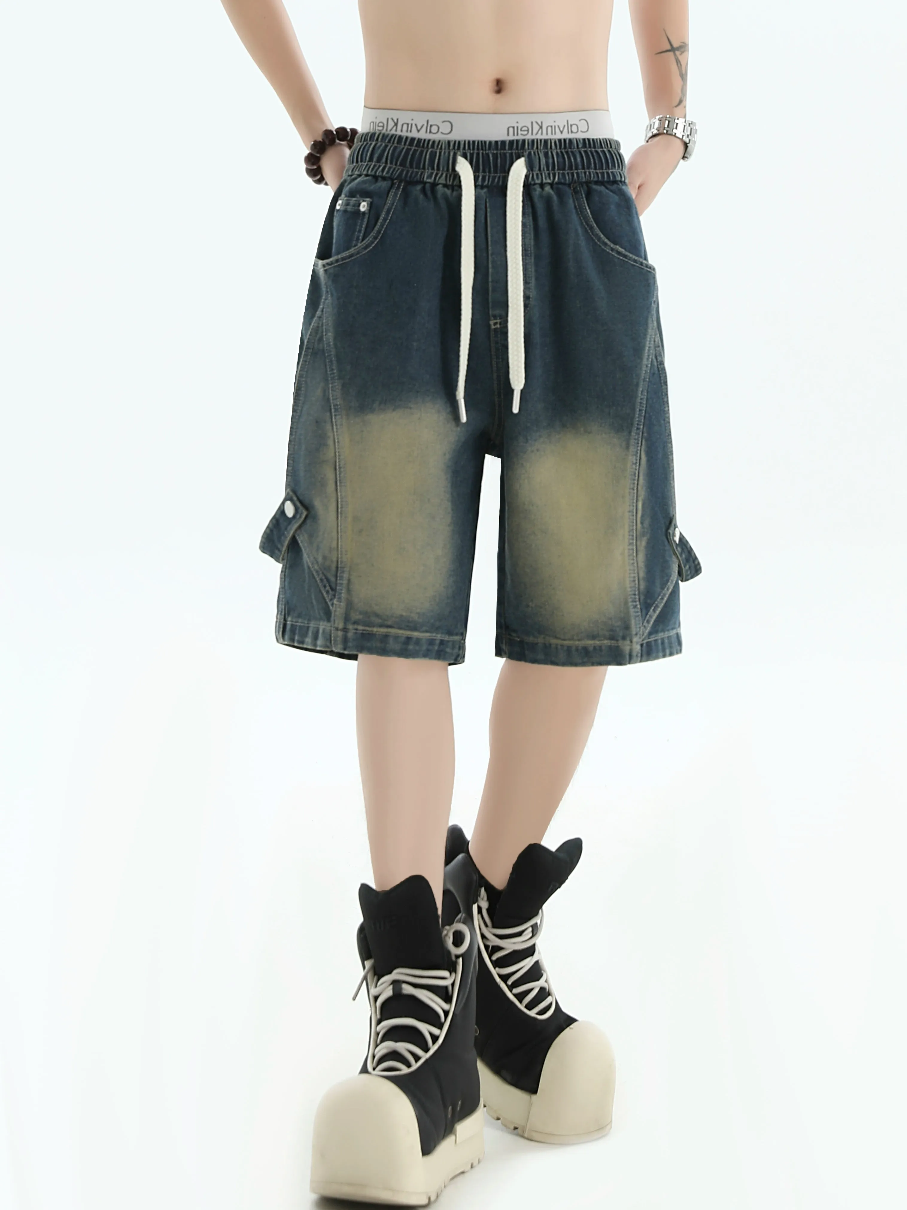 Fade Thigh Denim Shorts