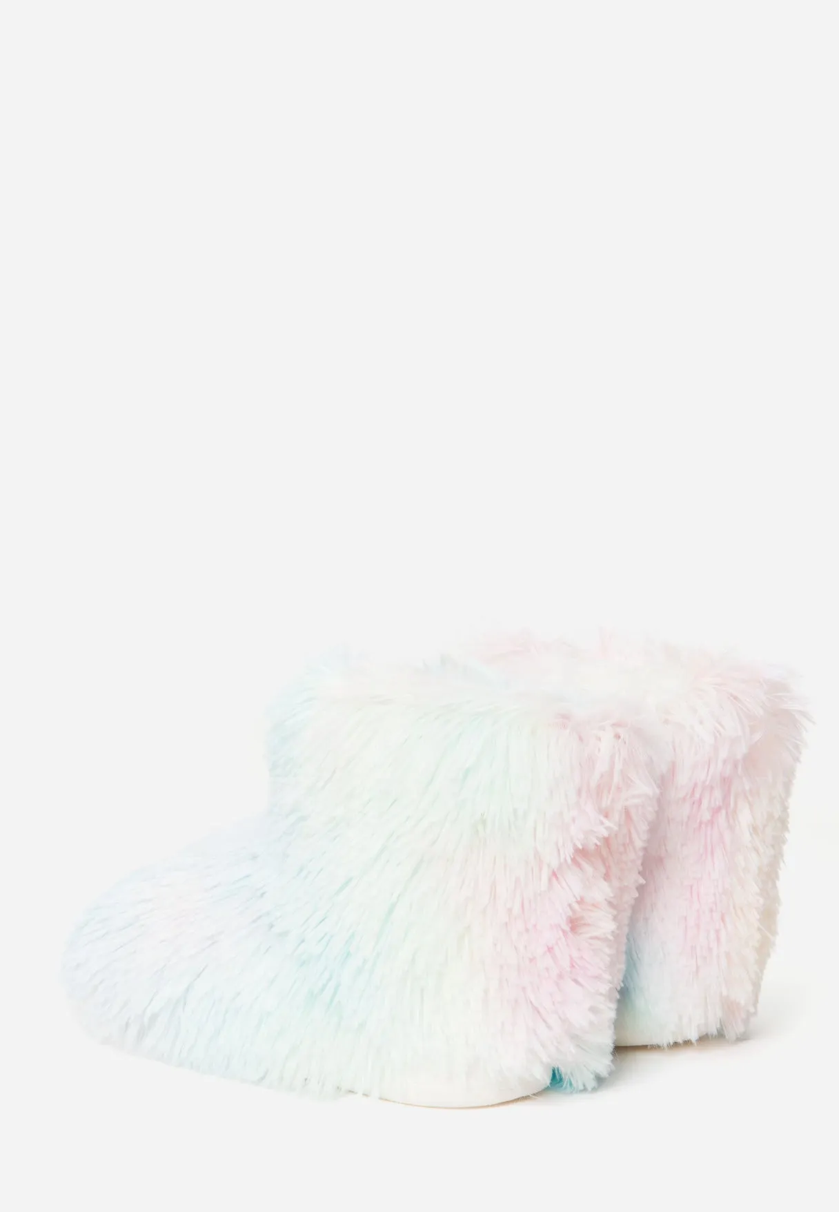 Faux Fur Boot Slippers