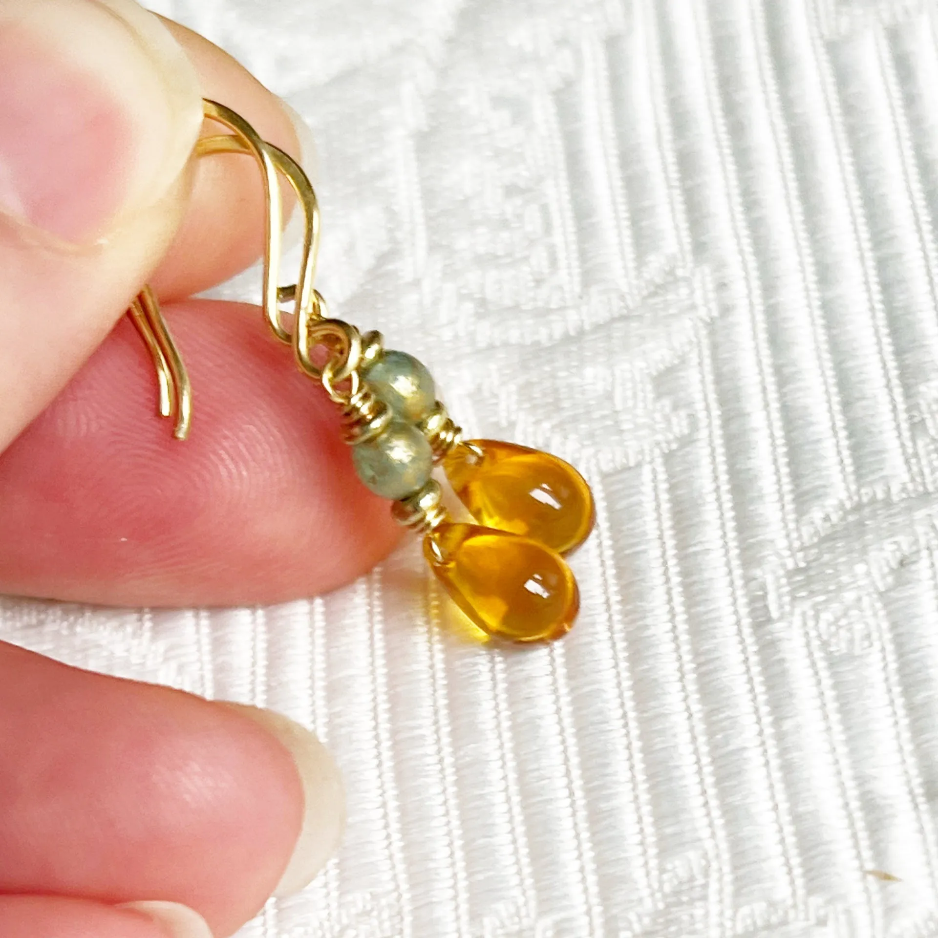 HoneyBead - Rain and Honey Earrings