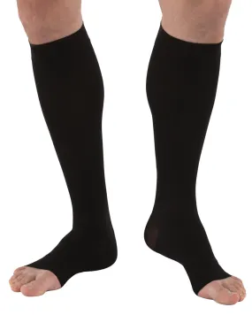 Jobst Men's Open Toe Knee High Support Socks 30-40 mmHg