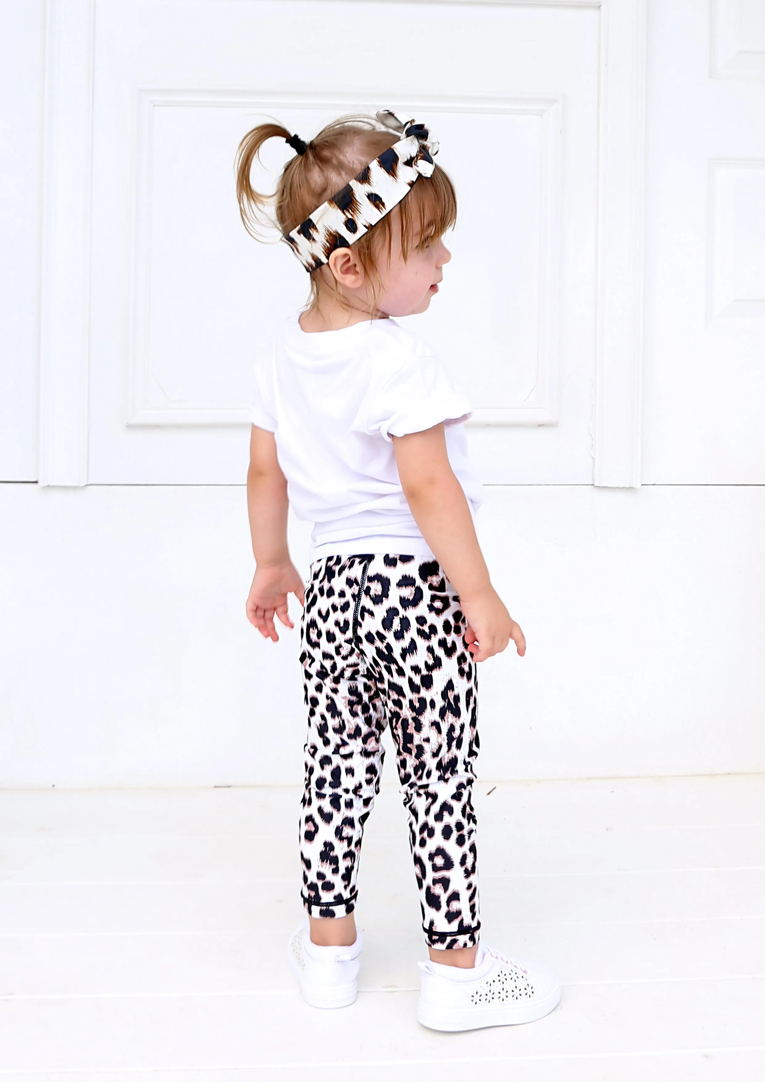 Junior Snow Leopard Leggings