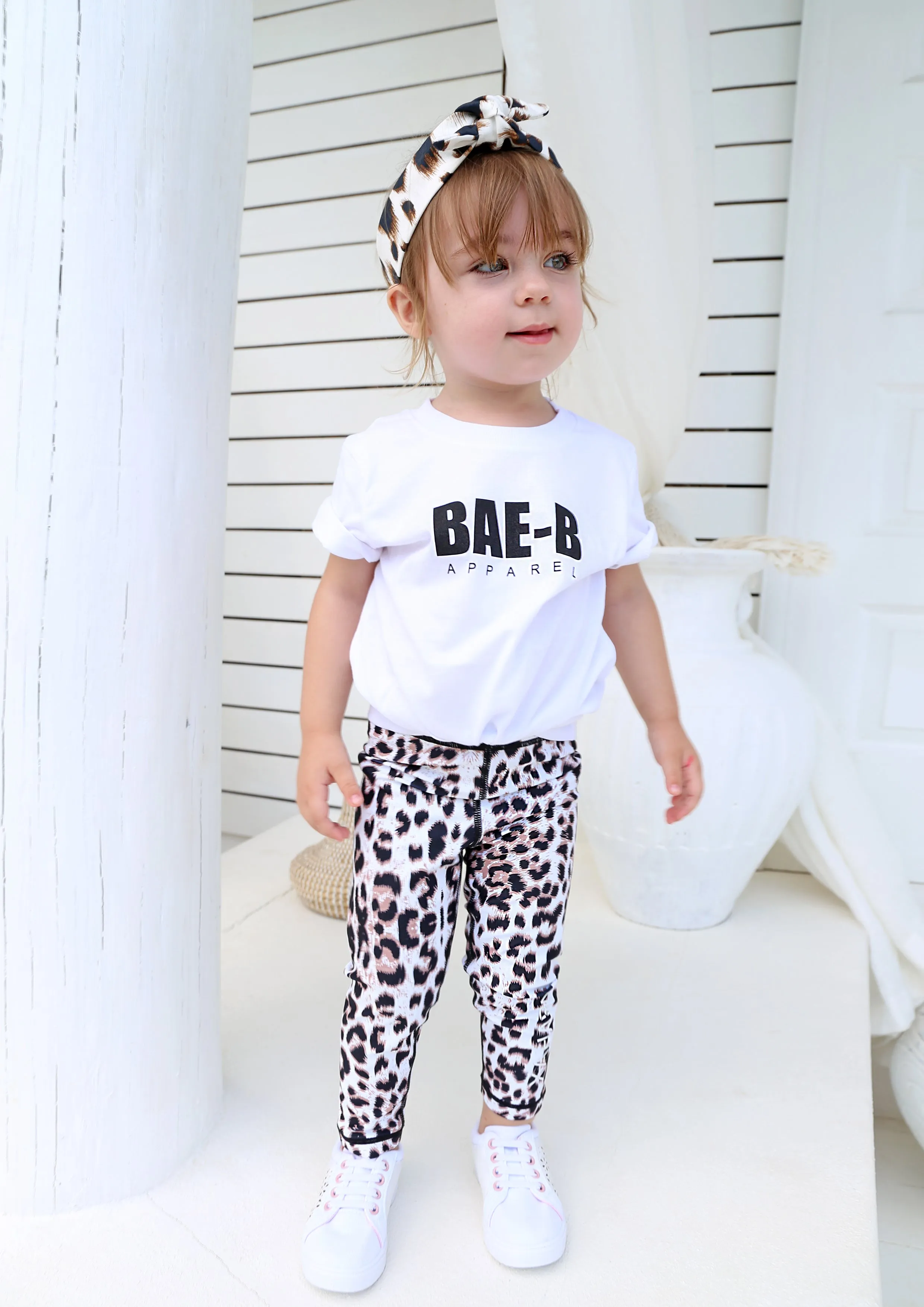 Junior Snow Leopard Leggings