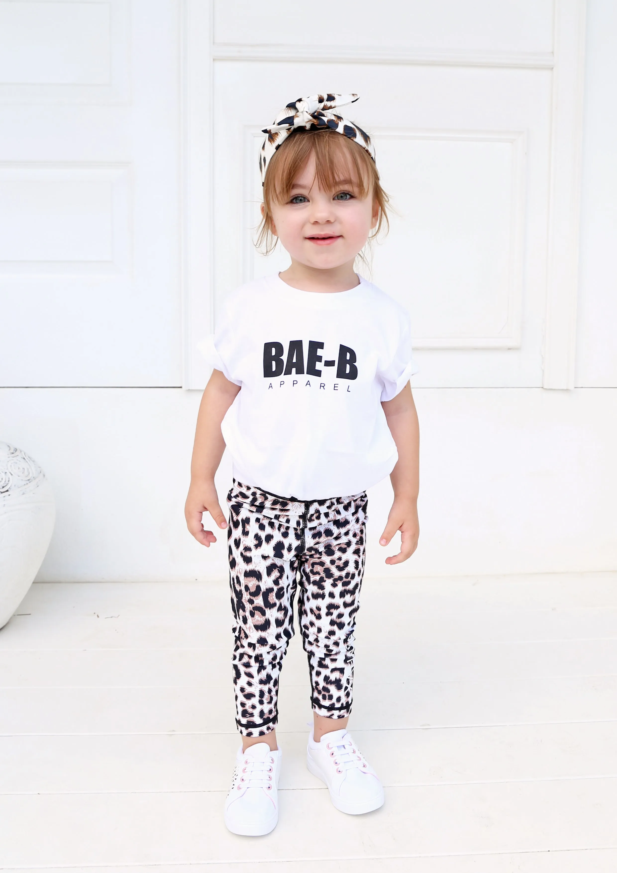 Junior Snow Leopard Leggings