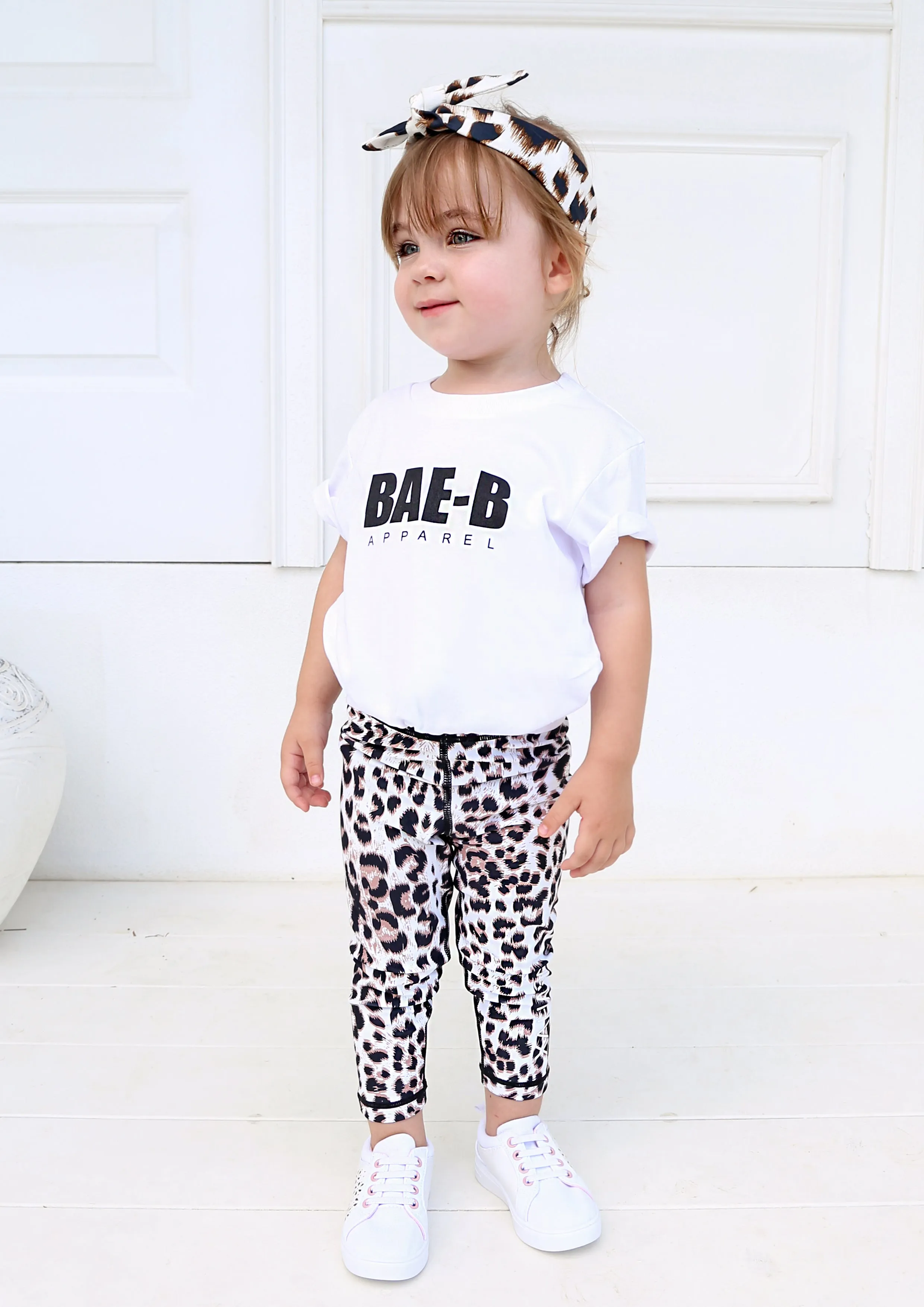 Junior Snow Leopard Leggings