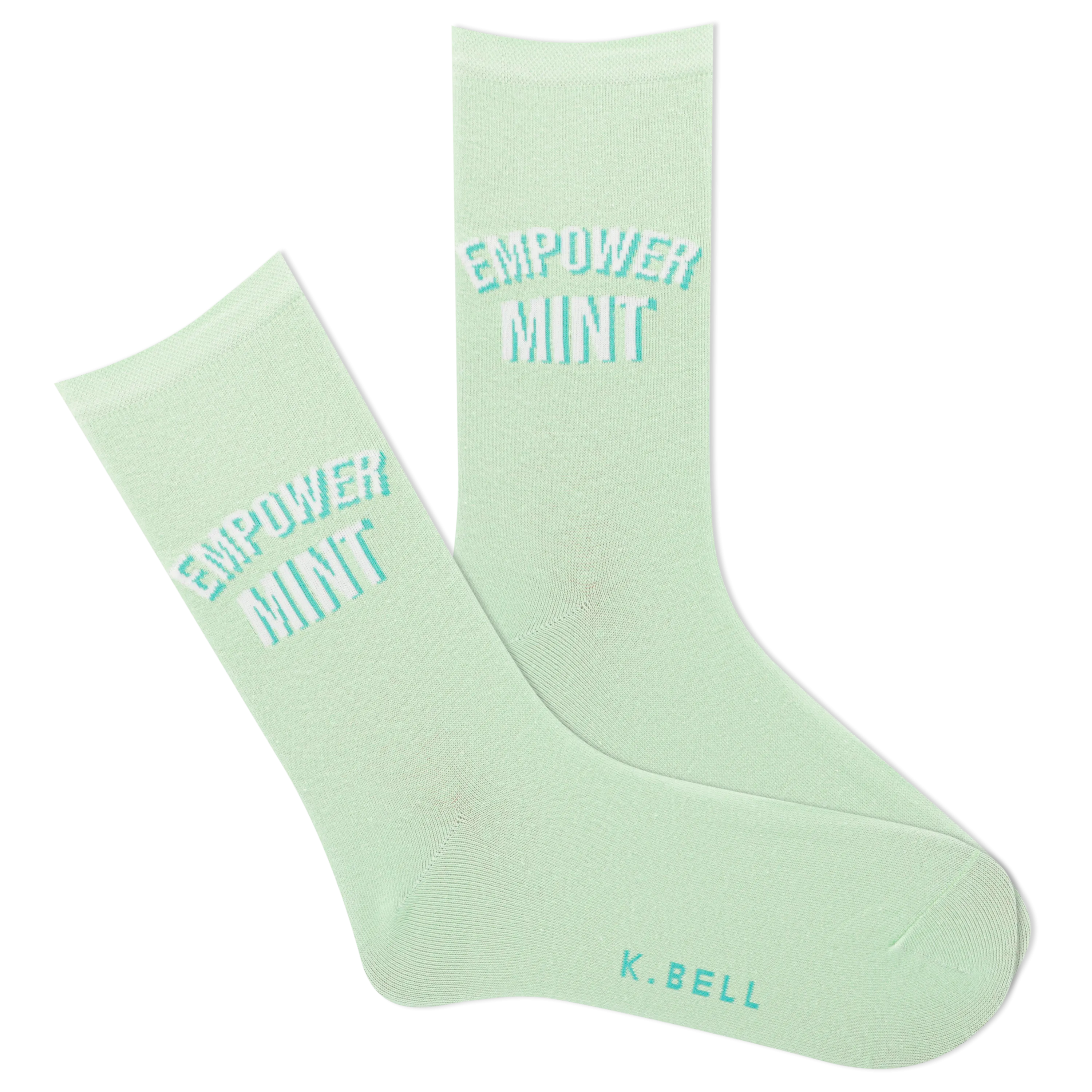 K.Bell Women's Empowermint Crew Sock