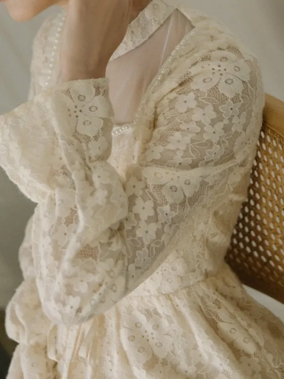 Lace Petal Rain Dress