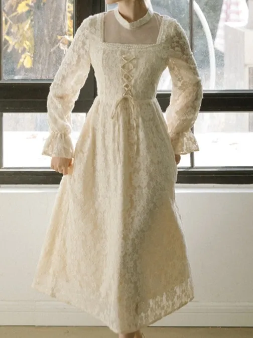 Lace Petal Rain Dress