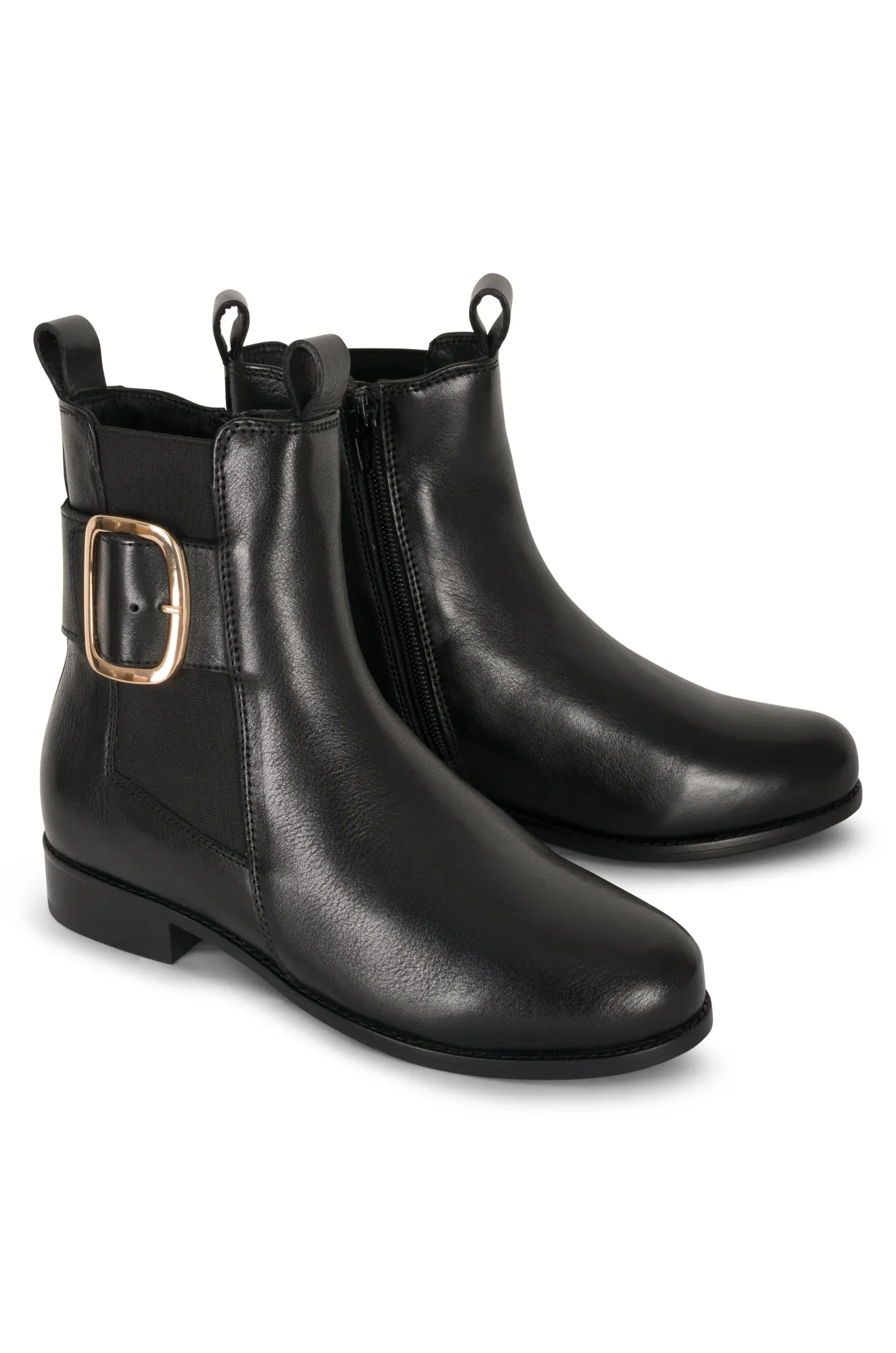 Leather Ankle Boot | BLACK | MISTER ZZ