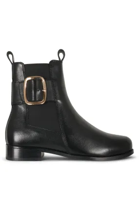 Leather Ankle Boot | BLACK | MISTER ZZ