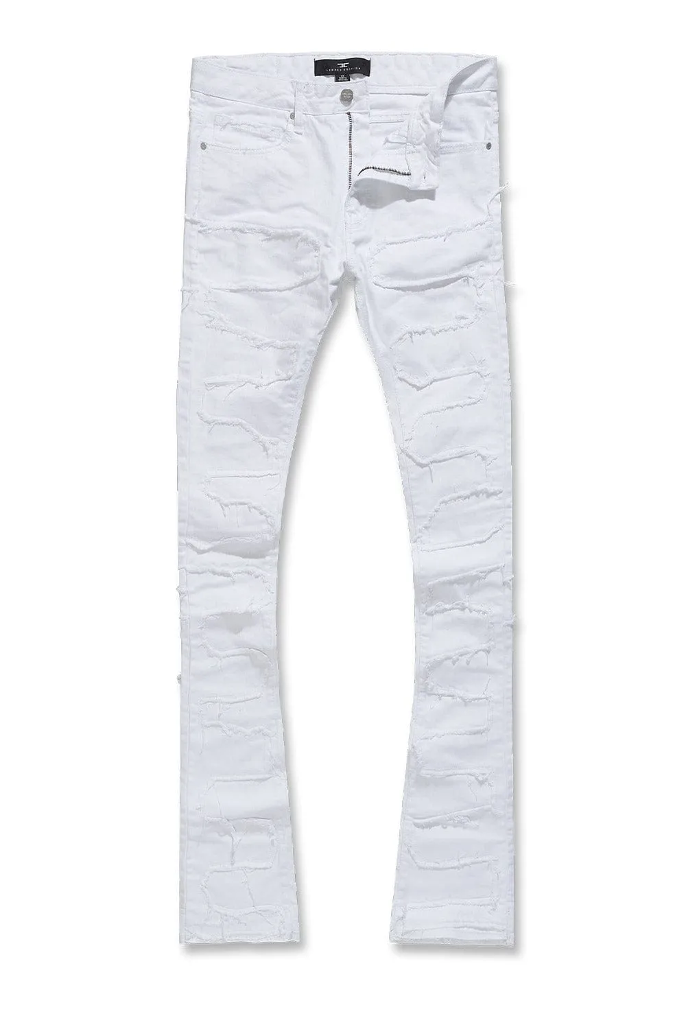 Martin Stacked - Python Denim (White)