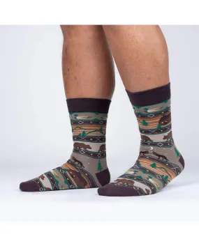 Men's Crew Sock -  Cabin Life