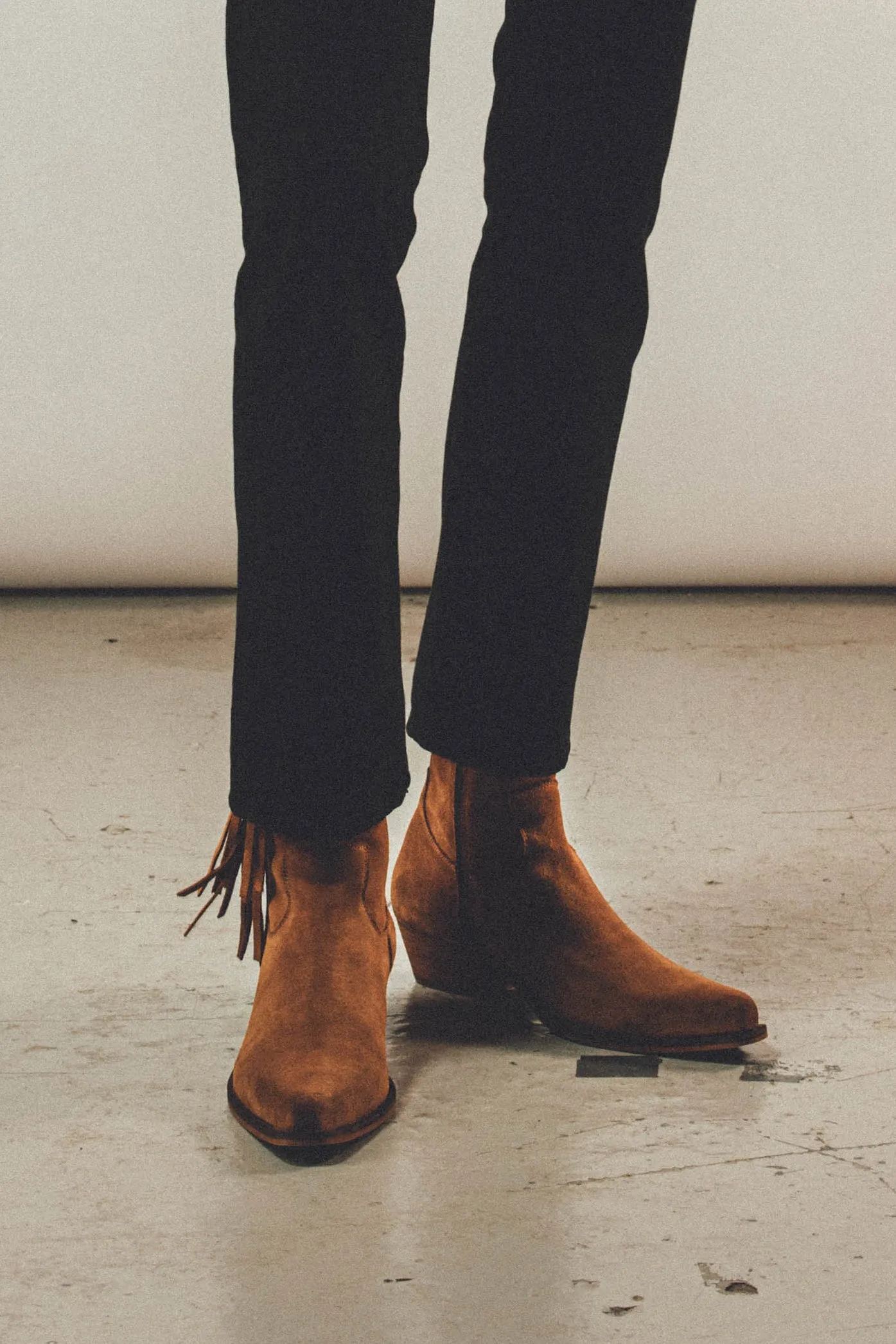 Nomad Fringe Boot | Whiskey Suede