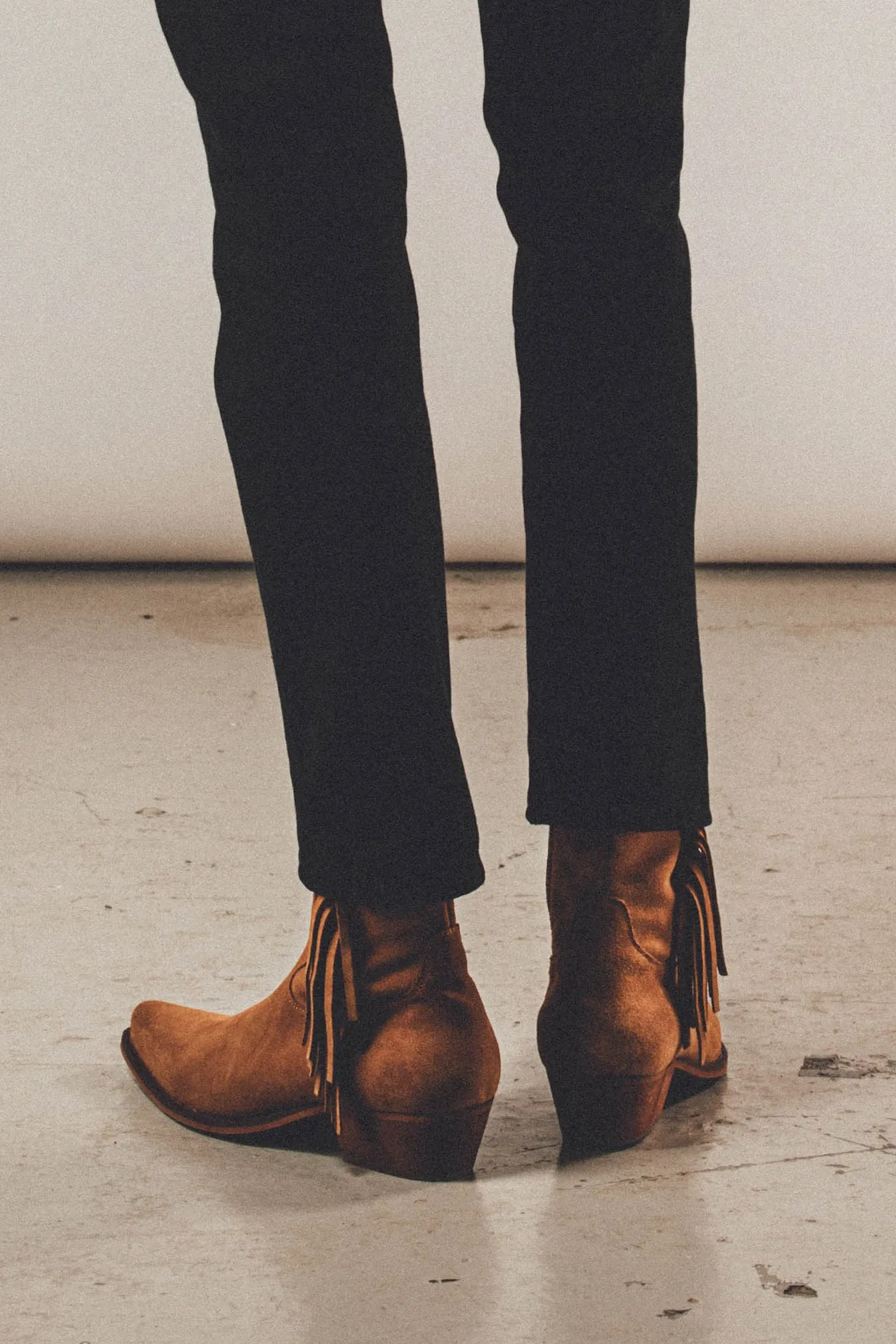 Nomad Fringe Boot | Whiskey Suede