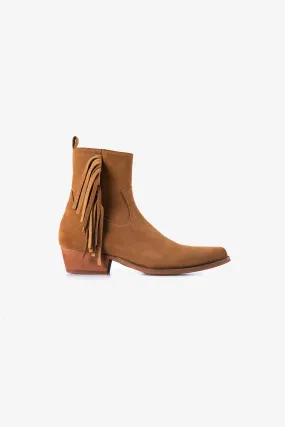 Nomad Fringe Boot | Whiskey Suede