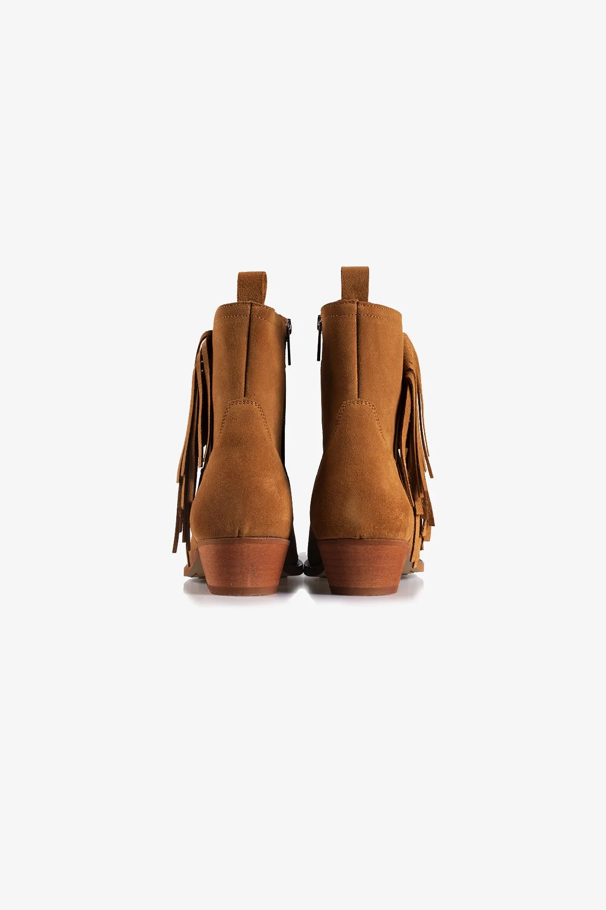 Nomad Fringe Boot | Whiskey Suede