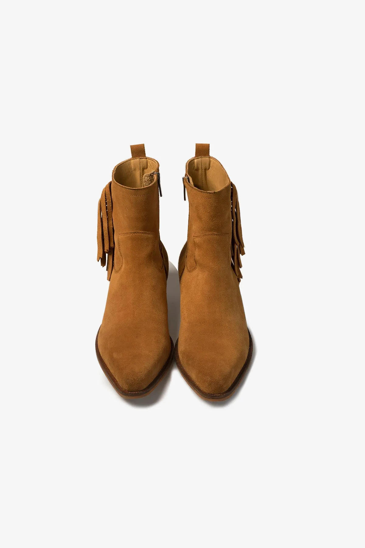 Nomad Fringe Boot | Whiskey Suede