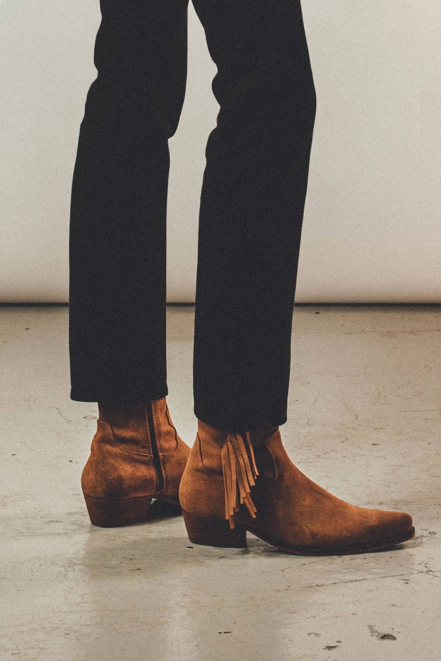 Nomad Fringe Boot | Whiskey Suede