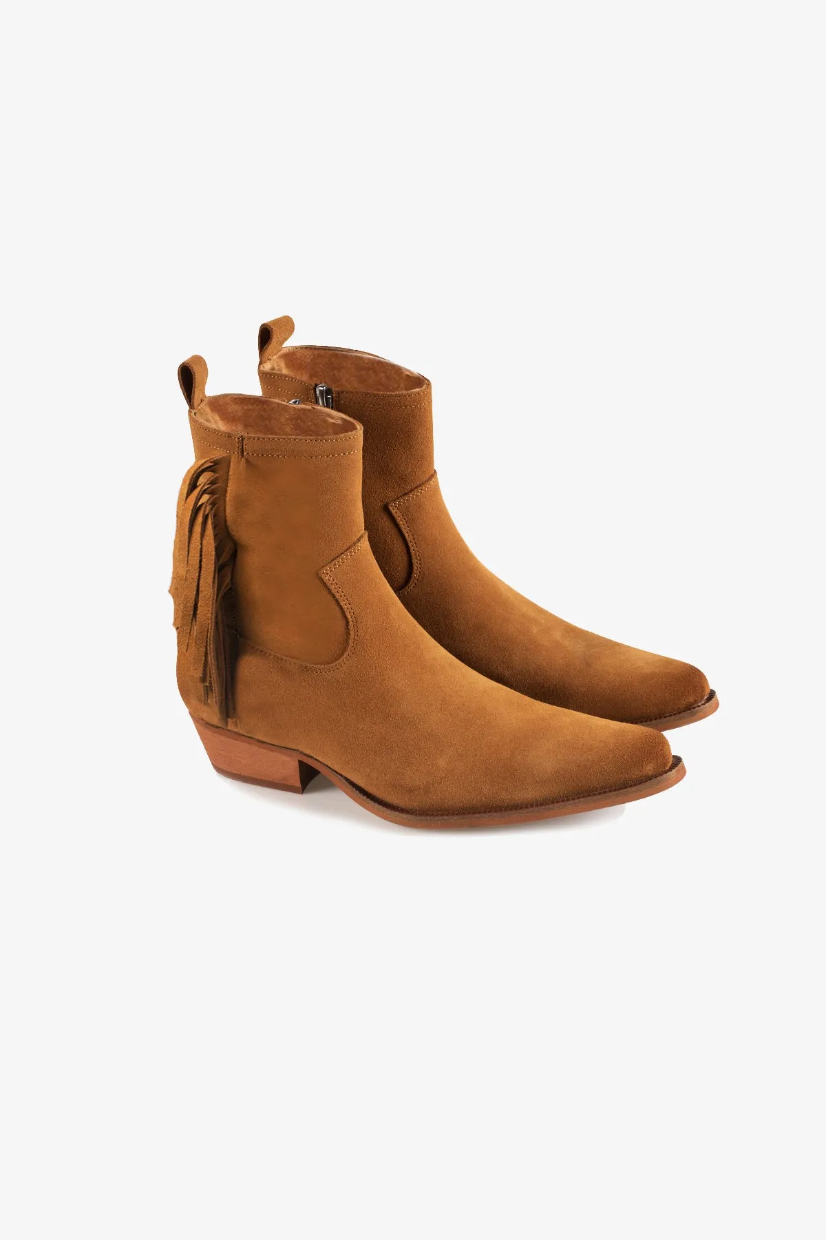 Nomad Fringe Boot | Whiskey Suede