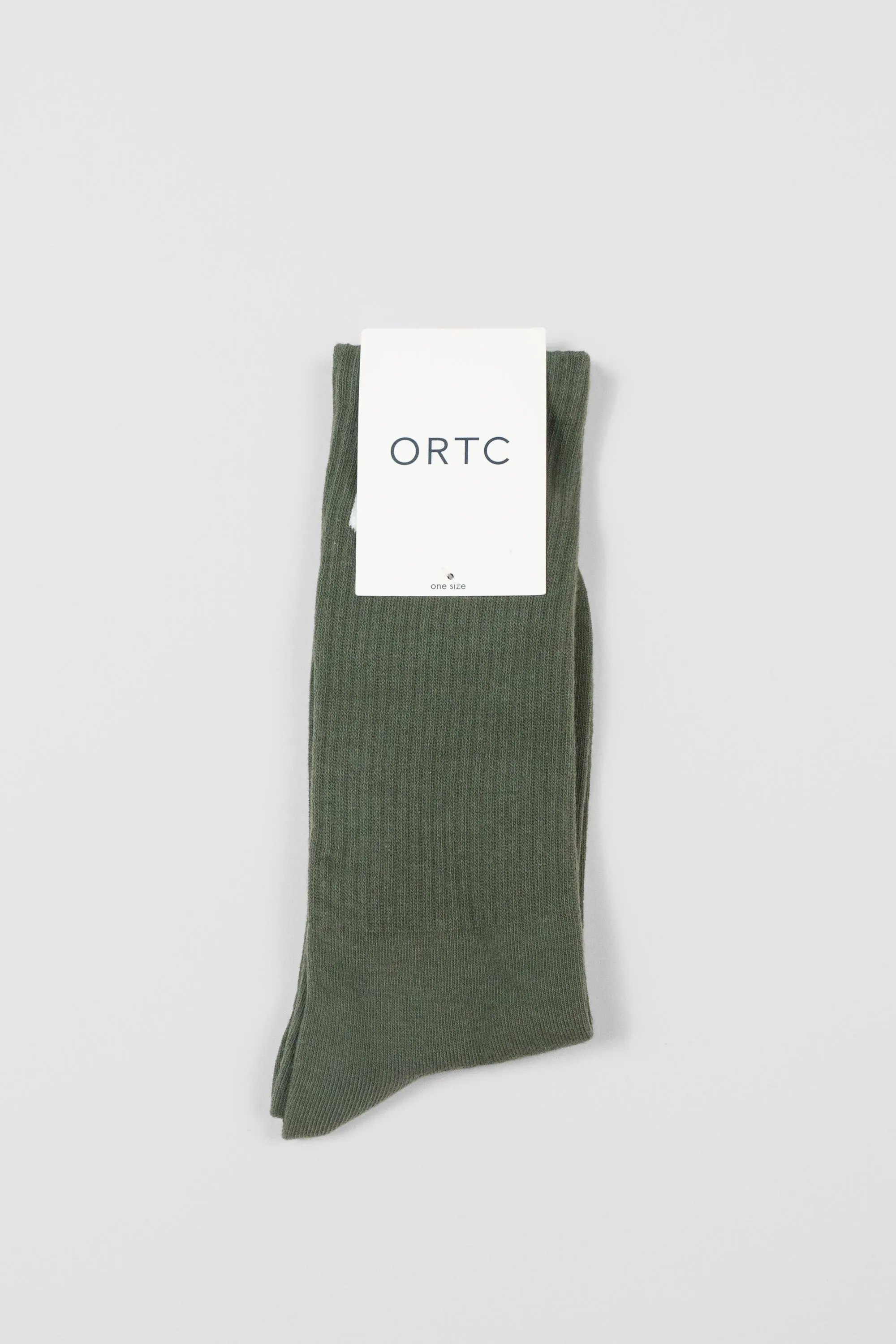 ORTC Ribbed Sock Olive