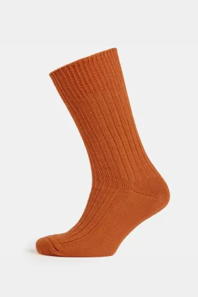 Premium Cotton Sock Rib - Cinnamon