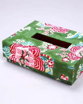 Rain Forest Handblock Tissue Box