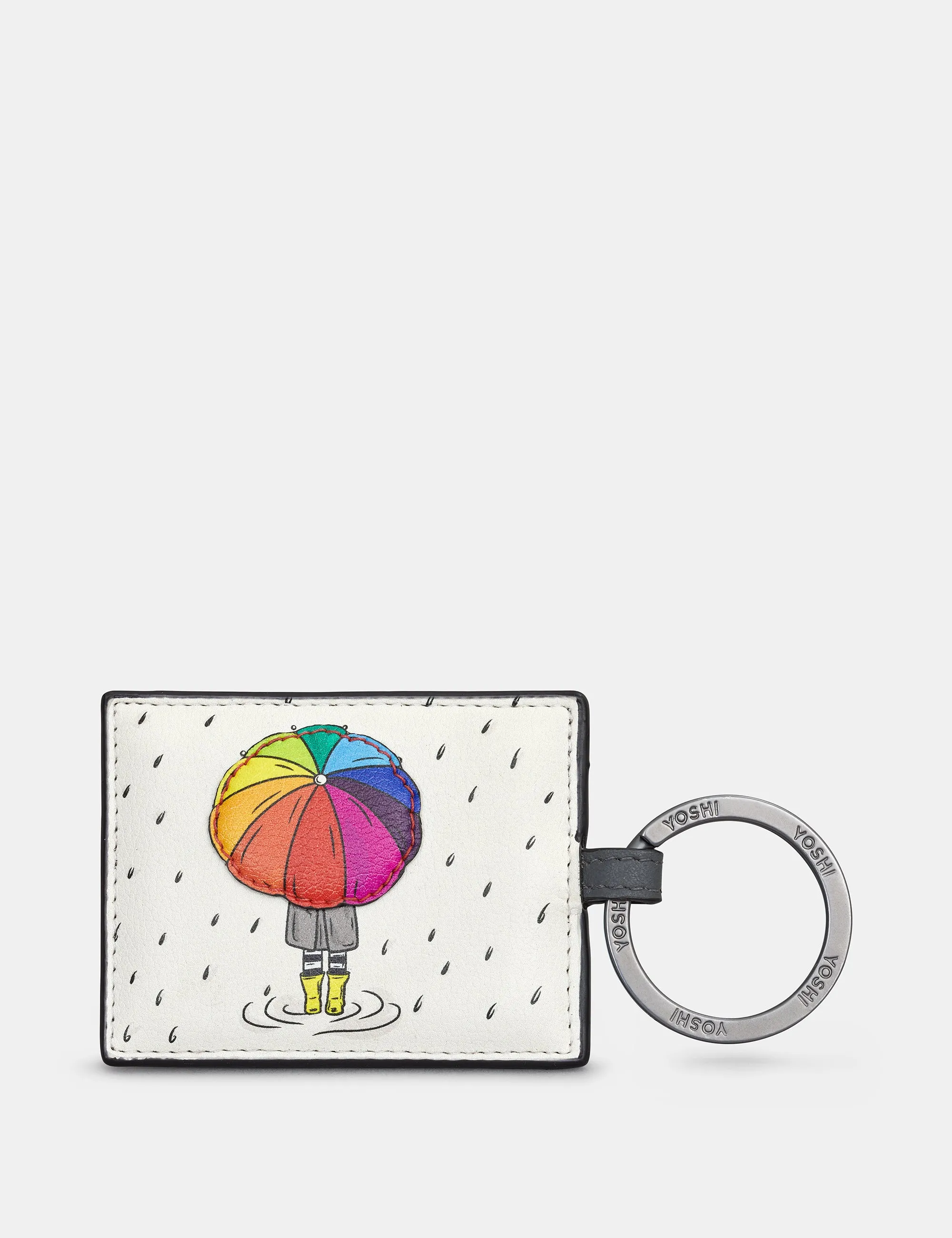 Rain, Rain Go Away Leather Keyring