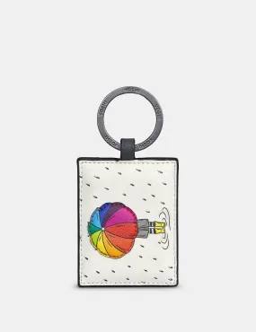 Rain, Rain Go Away Leather Keyring