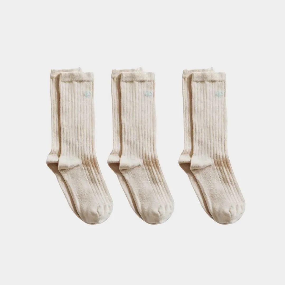 Ribbed Knee High Kids Socks