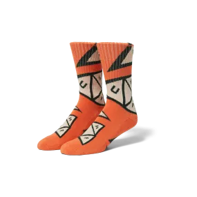 Skewed Triple Triangle Crew Sock