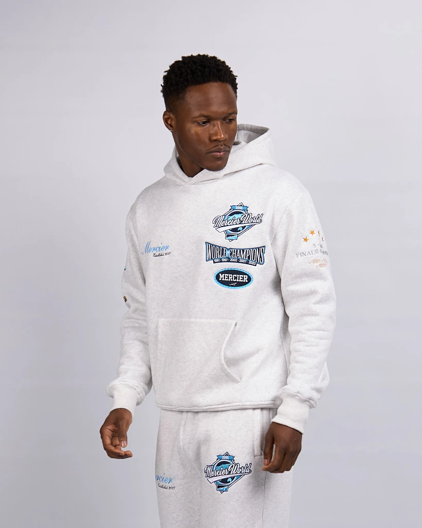 Snow Marl Mercier Rodman Hoodie