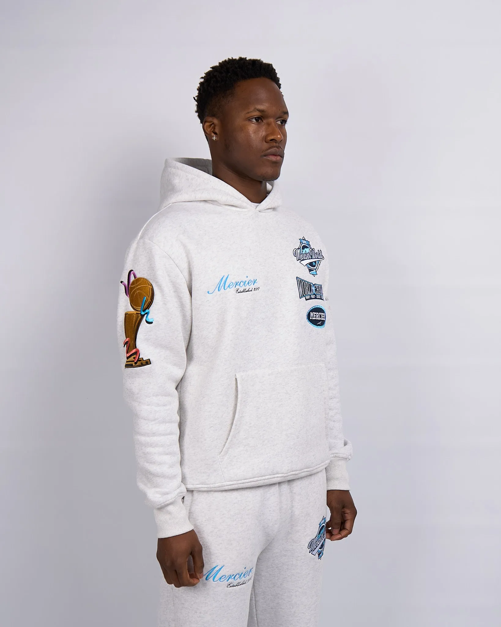 Snow Marl Mercier Rodman Hoodie