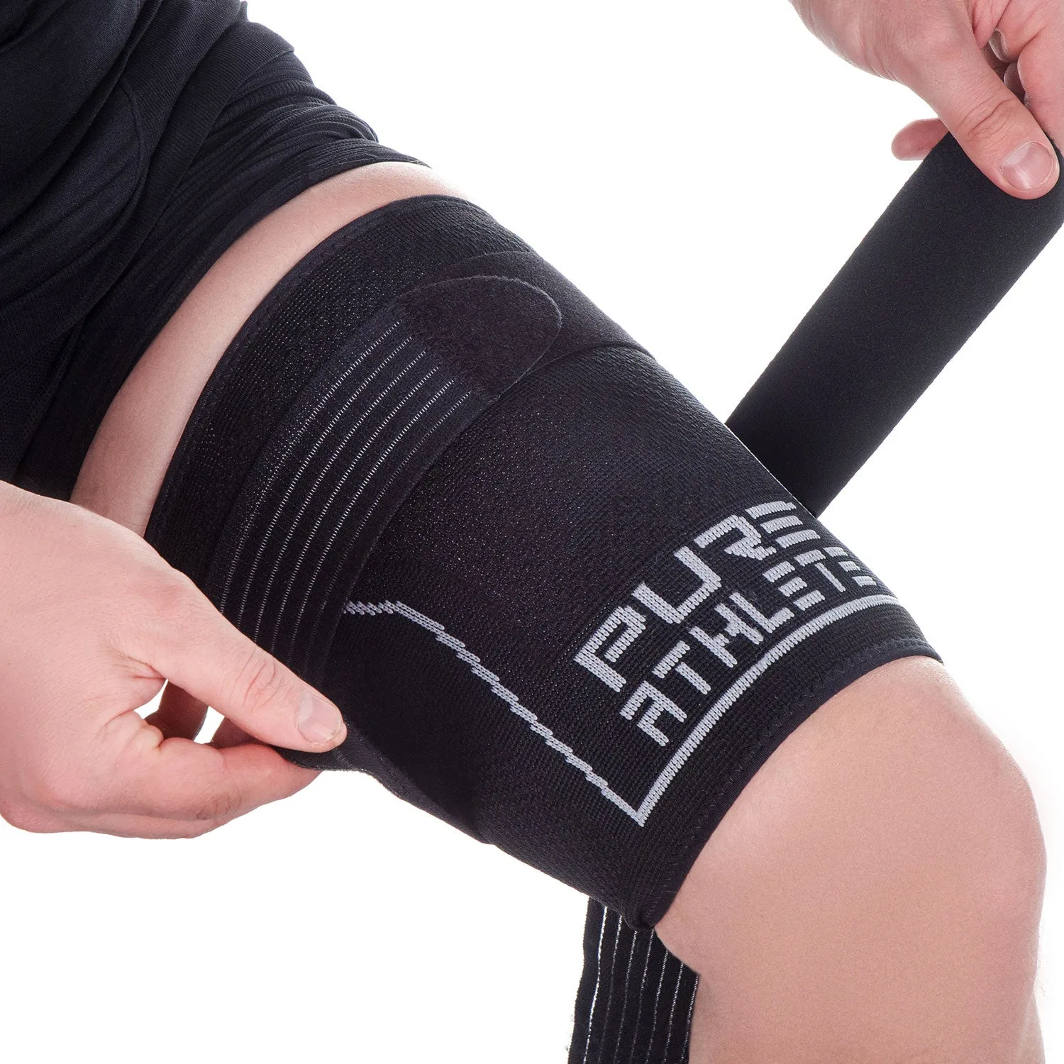 Thigh Compression Sleeve with Adjustable Strap