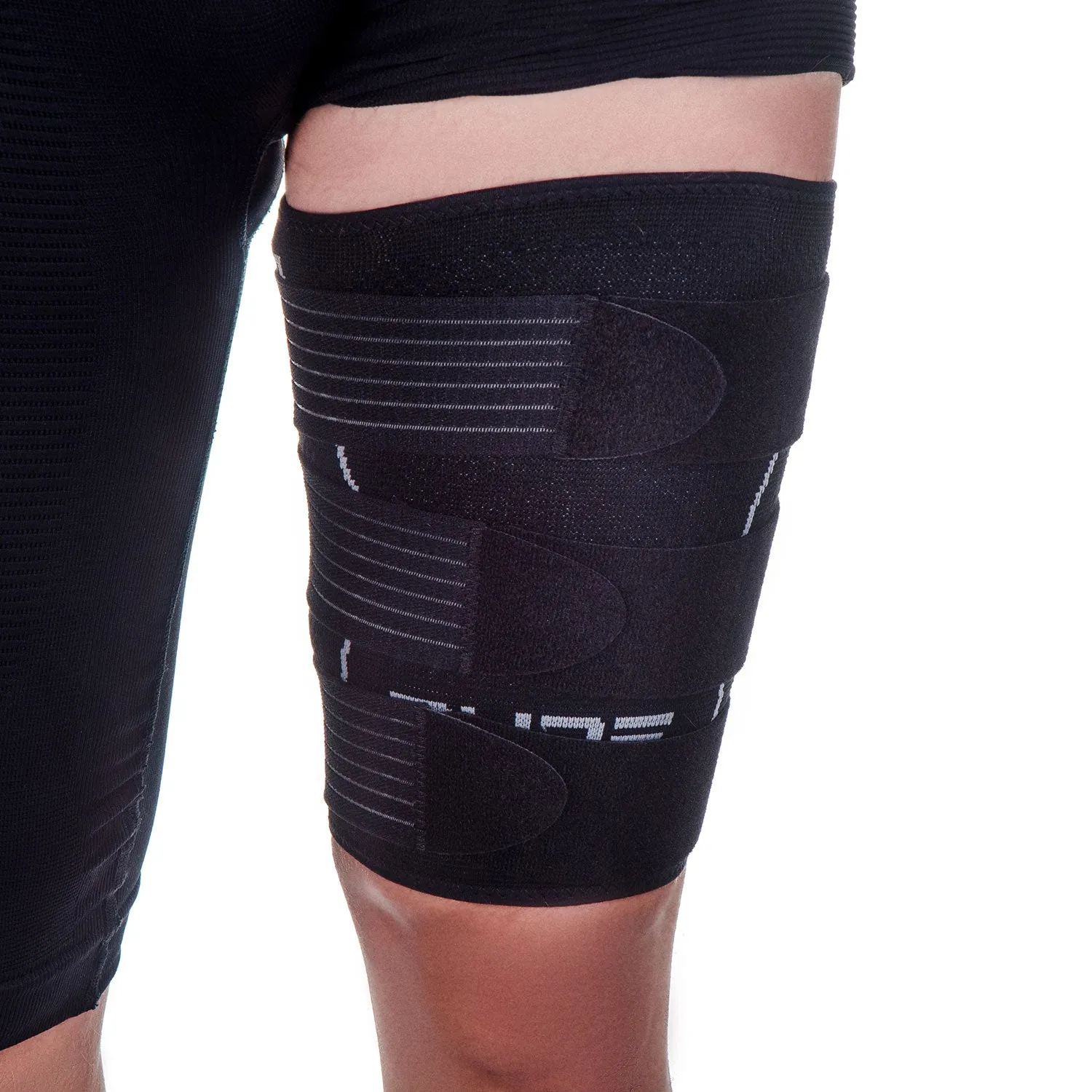 Thigh Compression Sleeve with Adjustable Strap